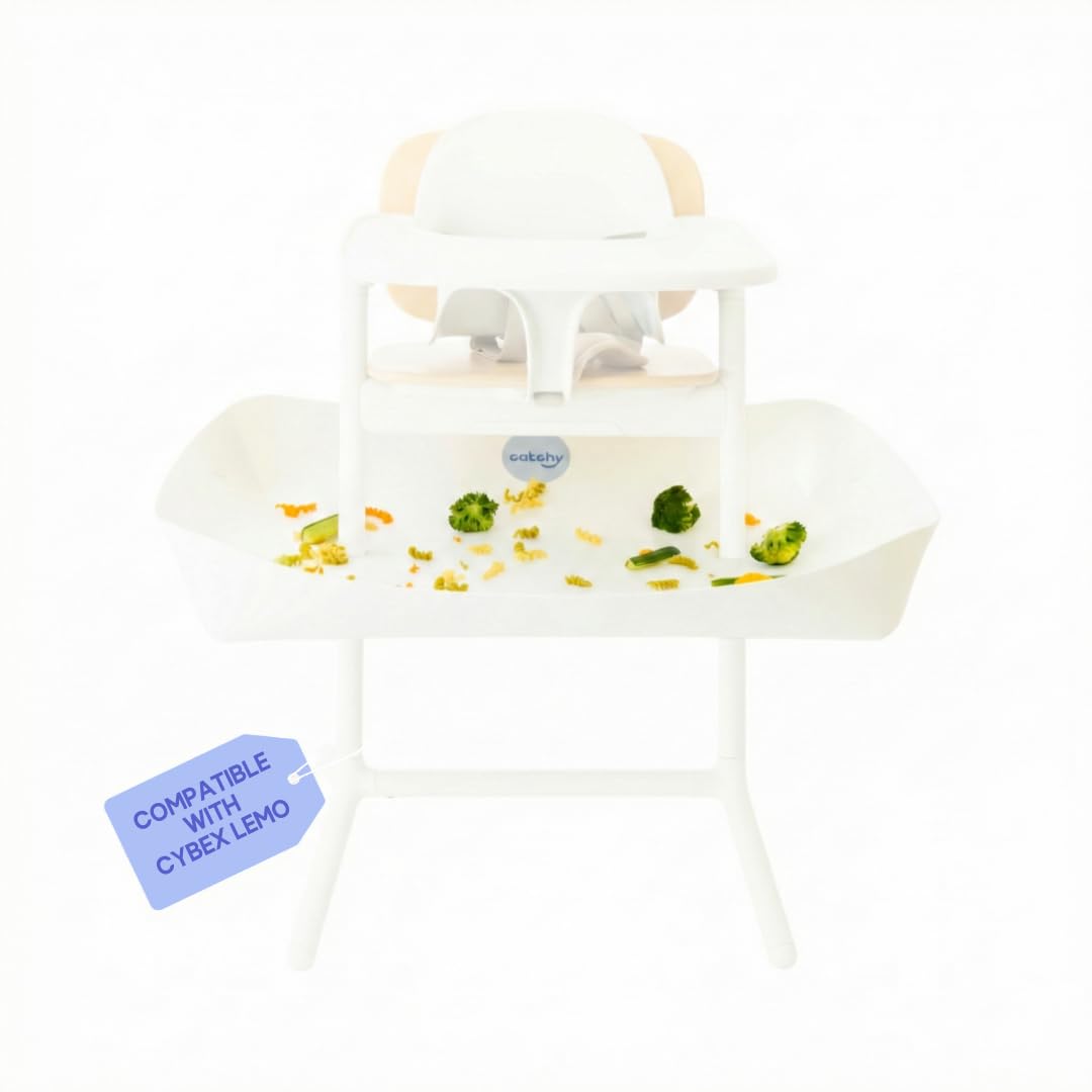CATCHY - Food Catcher - Compatible with Cybex Lemo High Chair + 12 Other High Chairs - Highchair Sold Separately - Baby & Toddler Food & Mess Catcher - Under High Chair Accessory