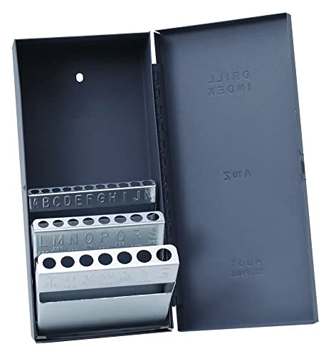 Drill America Drill Bit Index/Case, A - Z Taper Length (26 Sizes), 11525, HUT326