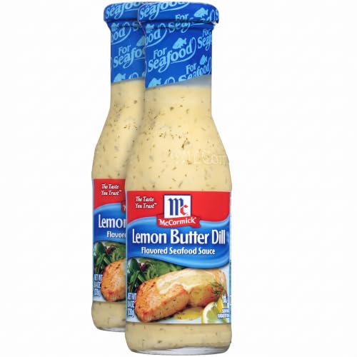 McCormick Golden Dipt Lemon Butter Dill Flavored Seafood Sauce, 8.4
