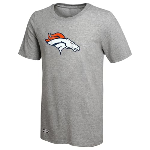 Outerstuff NFL Men's Denver Broncos Stadium Retro SS Poly TEE Size XL Grey