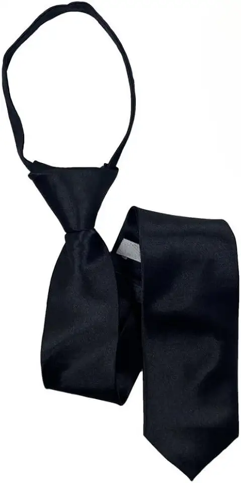 Gravata Lisa Masculina Adulto Com Ziper Nó Pronto Casamento