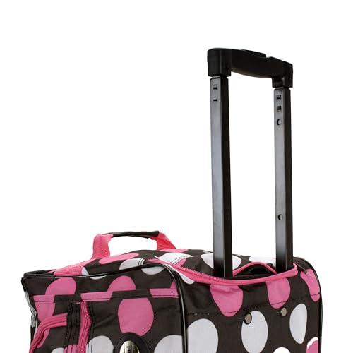 Image of Rockland Rolling Duffel Bag, Black, 22 inch