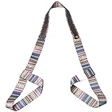 Ejoyous Yogamattengurt, Polyester-Baumwoll- und Ledermaterial, 1,6 M Länge und Komfortables Design für Yoga- und Pilates-Praktizierende (Grey)