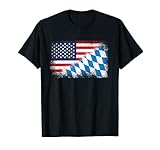 American And Bavarian Flag Vintage Design