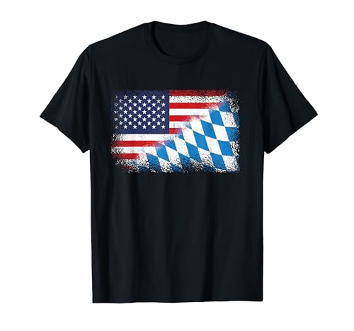 アメリカとバイエルンの国旗 Tシャツ