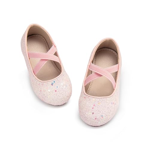 Otter MOMO Toddler Flower Girls Dress Shoes Mary Jane Party Flats Pink 7 by Otter MOMO - Used condition - US$24.70
