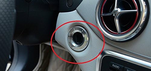 Eppar® New Start Button Cover for Mercedes Benz CLA Class C117 2013-2016 CLA180 CLA200 CLA220 CLA250 (Red-B)
