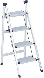 TAPARU Scaffolding 2pcs Household Folding Aluminum Ladder Indoor Thickness, Sponge, Movable Staircase and Multifunctional Staircase