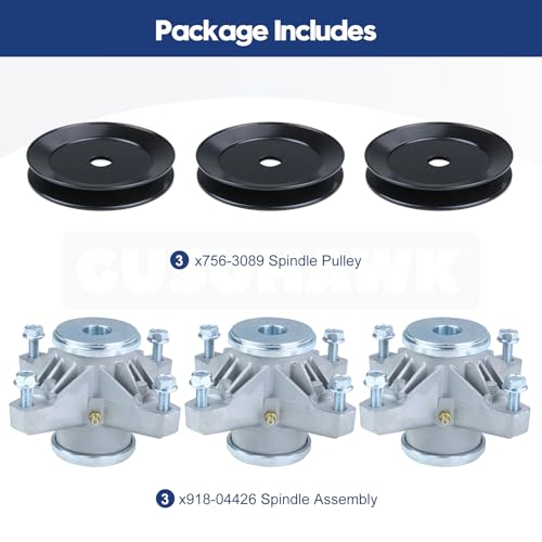 GUSUHAWK 918-04426 Spindle Assembly Kit with 756-3089 Pulley 748-3065A by GUSUHAWK - Used condition - Image 7