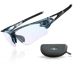 Legery Photochromatische Radsportbrille Blau Marmor Edition