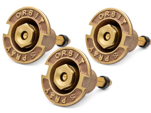 Orbit 54070 Brass Pop-Up Flush Head Sprinkler (3 Pack)