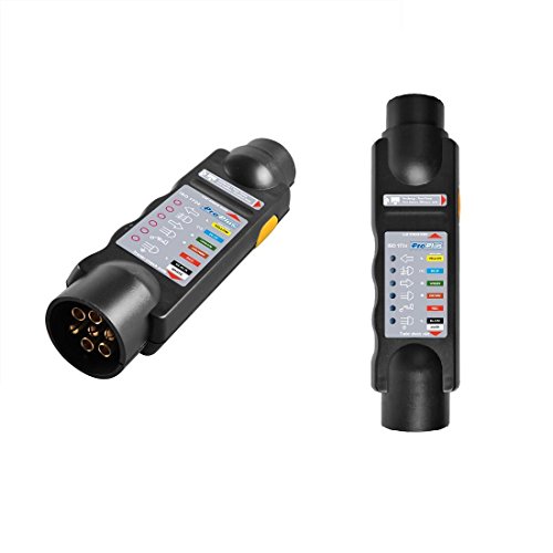 Générique - Steckdosen-Prüfgerät 7 Pole 12 V ISO 1724 – Zubehör Anhänger Wohnwagen – 456