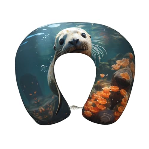 Almohada de viaje espuma viscoelástica tamaño mediano