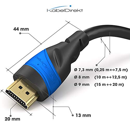 KabelDirekt – 8K / 4K HDMI Cable – 10ft & More HDMI Cables (0.5ft–75ft) – German-Engineered HDMI Cord – Supports 10K/8K@60Hz/4K@120Hz – HDMI Cable for HDTV, PC, PS5, Xbox, Switch by KabelDirekt - Image 5