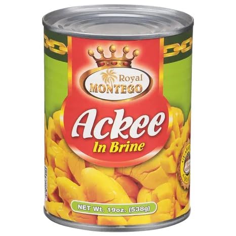 Royal Montego Ackee in Brine, Authentic Jamaican Ackee Fruit, Premium Caribbean Grocery, Traditional Cooking Ingredient, 19 oz