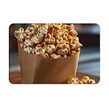 VVXBHGR Fußmatte 40,6 x 61 cm Sweet Popcorn Drucke, wasserabsorbierend, rutschfest, für Haustüren, Eingänge und Badezimmer