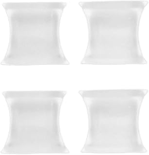 FRCOLOR 2 Pares de Gel Separador de Dedo Do Pé Toe Espaçador de Silicone para Endireitar para Dedos Do Martelo Calos Joanete Hálux Valgo Alívio Tamanho S