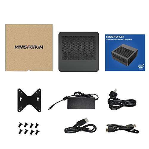 Desktop Computer Processore Intel Core i3-9100 | Mini PC 16GB RAM 256GB PCIe SSD + 1TB HDD | Windows 10 64-Bit |Display HDMI e Mini DP | Intel WIFI6 AX200 BT 5.1 | USB3.0 x 4 | Piccolo Formato