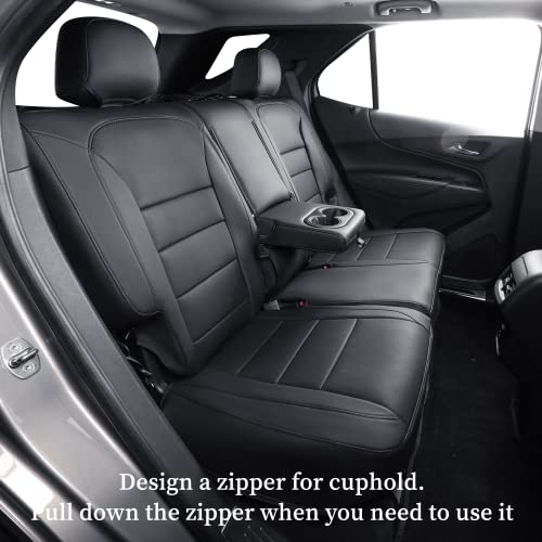 coverdream Leather Seat Covers Full Set for Chevrolet Equinox 2025 2026 LT,RS,Activ SUV (Not for EV),Fully Covered,Luxury Waterproof Car Seat Protector (Black) by coverdream - Used condition - Image 5