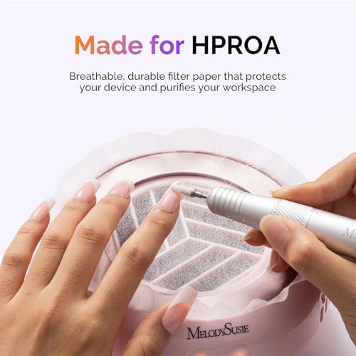 Image of MelodySusie 210Pcs Disposable Filter Papers for HProA Nail Dust Collector