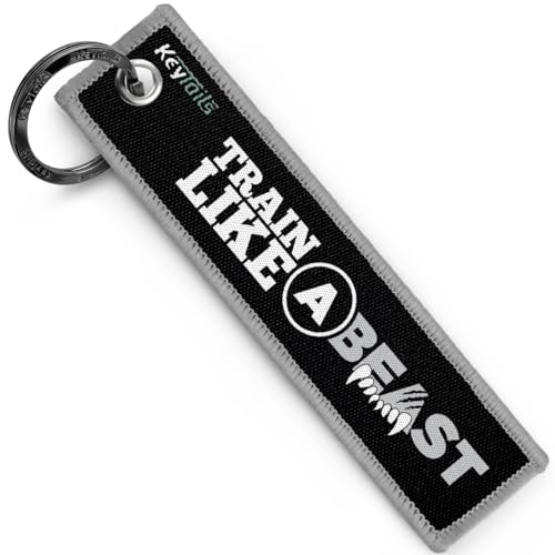 KEYTAILS Keychains, Premium Quality Key Tag for Workout, Fitness, Motivational