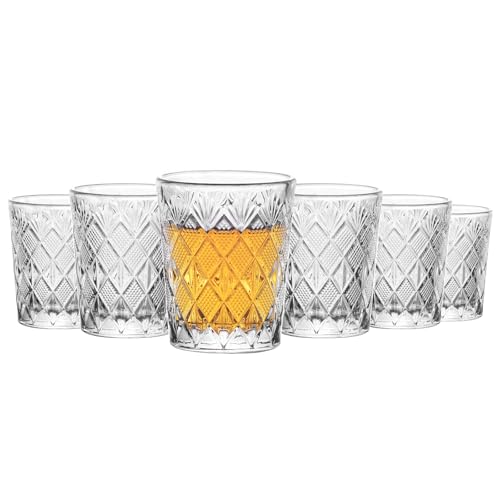 Jaepsing Shot Glasses, 1.5oz Fancy Shot Glasses set of 6/Cute Shot Glasses/Cordial Glasses/Tequila Shot Glasses/Tasting Glasses/Soju Shot Glasses/Cordial Glasses/Shot Glasses Bulk