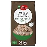 El Granero Integral - Fusilli de Trigo Sarraceno Sin Gluten BIO - 500 g - Alto Contenido en Proteínas, Vitaminas, Minerales y Fibra - Ideal para Recetas de Pasta - Apto para Veganos y Celíacos