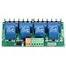 Badafaci Relay Module, 4 Channel 30A High Low Level Current Relay with Optocoupler Isolation, for PLC Automation Industrial Control IoT Circuit Development (12v)