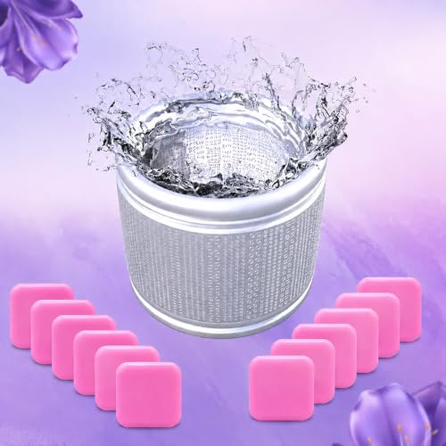 Image of Washing Machine Cleaner Tablets (18 Tablets) | Drum & Pipe Deep Cleaner | Pink Scent | Removes Odour, Limescale & Residue | For Front Load & Top Load Fully Automatic Washing Machines