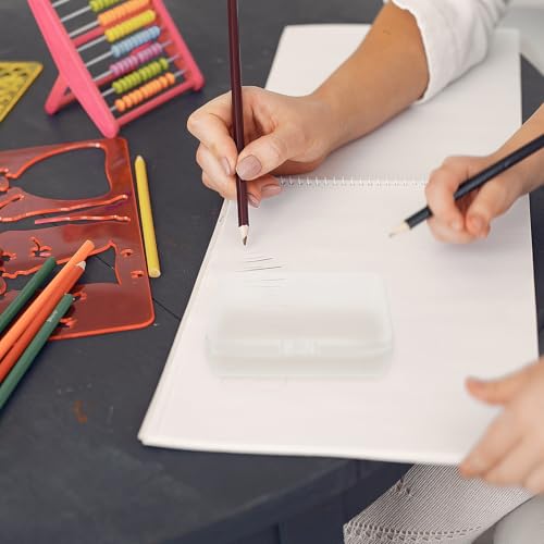 Boîtes à crayons transparentes Cabilock | Lot de 24 en plastique rigide - 7