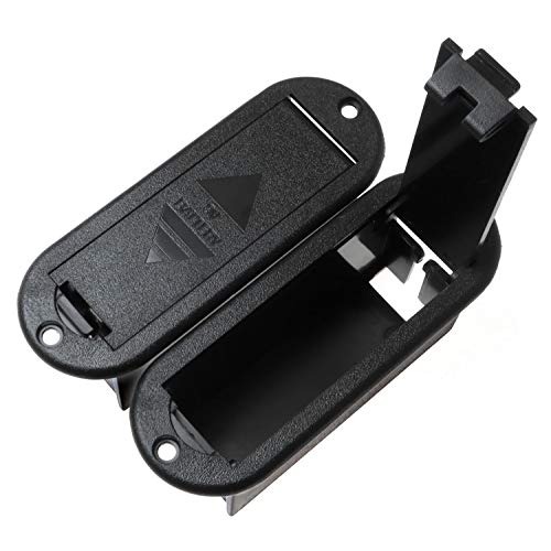 E-Outstanding 9V Battery Box 2Pcs Black Musical Accessories 9V Battery Case Holder For Active Guitar Bass Pickup #TOP1