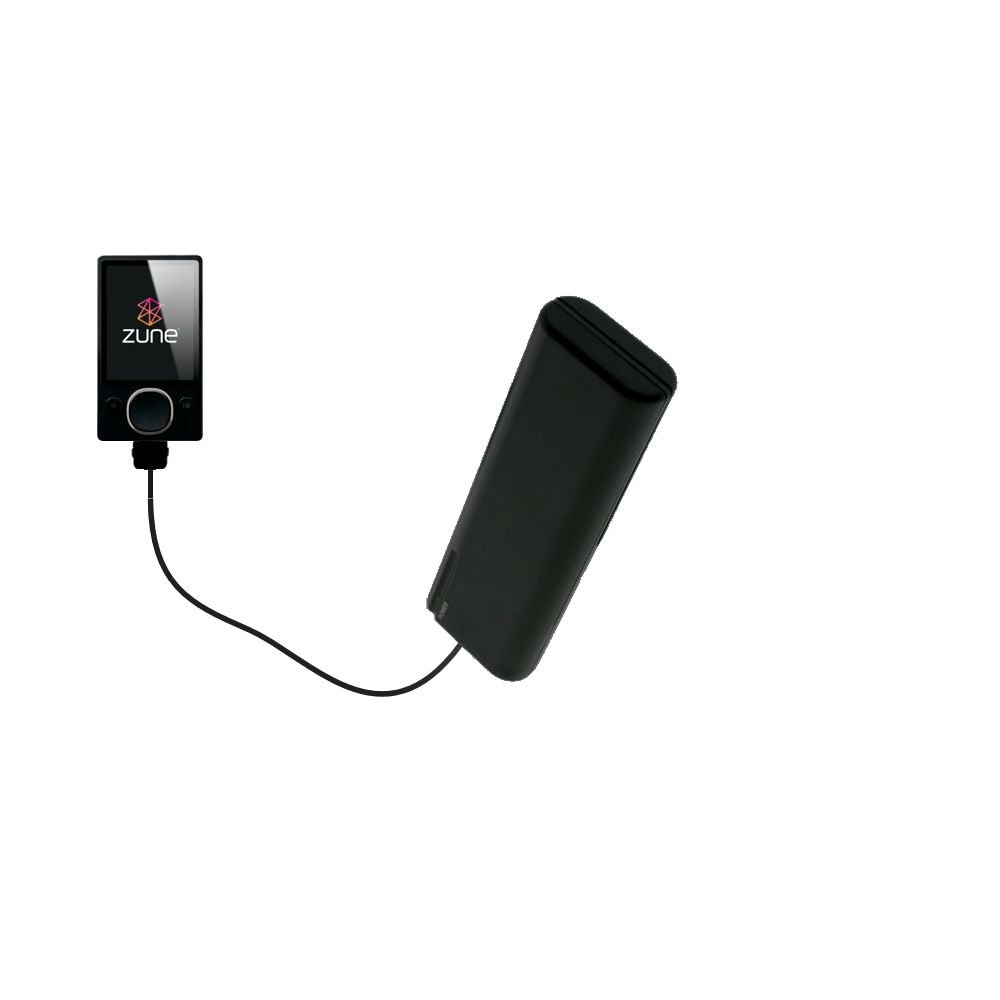 Gomadic Portable AA Battery Pack Designed for The Microsoft Zune (2nd and Latest Generation) - Powered by 4 X AA Batteries to Provide Emergency Charge. Built Using TipExchange Technology