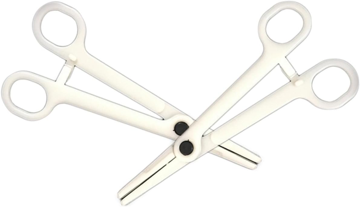Healeved 25pcs Disposable Piercing Pliers Clamp Diagonal Pliers for Body Piercing Strong Clamp Forceps Plastic Easy Use
