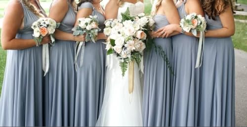 Triple M Plus Men's Solid Dusty Blue Dress Socks4