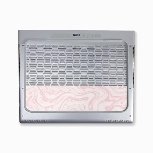 Image of Glossy Glitter Laptop Skin Compatible with Alienware X16 R2 (2024) - Silky Pink - Premium 3M Vinyl Protective Wrap Decal Cover - Easy to Apply | Crafted in The USA by MightySkins