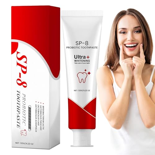 Pruojhw Pasta de dientes probiótica, Pasta de dientes blanqueadora probiótica 120 g Pasta dental de limpieza profunda, suave para el cuidado bucal diario, refresca el