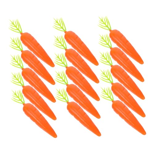 Cabilock 30Pcs Lifelike Artificial Carrots Simulated Vegetables for Home and DIY Crafts Realistic Faux Carrot Props for Spring and Easter Decorations