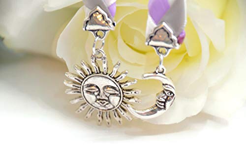 Lilac Silver Sun & Moon Wedding Handfasting Cord #Divinitybraid #Celtic #Handfasting #Pagan #Wedding #Moongoddess #TOP1