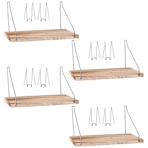 Leinuosen 4 Set Fabric Wall Shelf Cubicle Hooks Office Cubicle