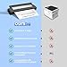 KELFEEAO Portable Printer, Inkless Wireless Thermal Printer with Bracket Multi Format Support Bluetooth Printers 2 to 8.5inch Width Thermal Paper for Home Office (Black)