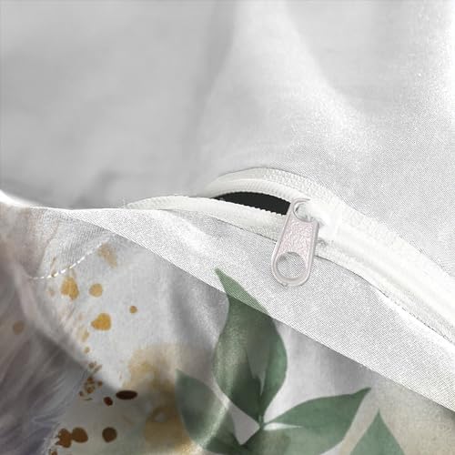Housse de couette 3D microfibre hypoallergénique lit double douce 200x200 - 8
