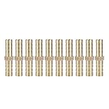 Buen sello, fácil de montar. Espiga Empalme de 6mm Espiga Gasoil Conector Tubo Aire Codo Latón Acople de Espiga Manguitos Empalme Conector Recto de Púas de Latón Acoplamiento Manguera de Agua Tubo Acoplador Combinador Adaptador