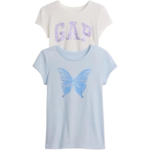 GAP Girls' Short Sleeve Graphic Tee 2-Pack