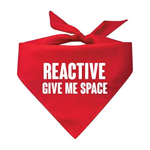 Reactive Give Me Space Printed Dog Bandana (Assorted Colors) Cover