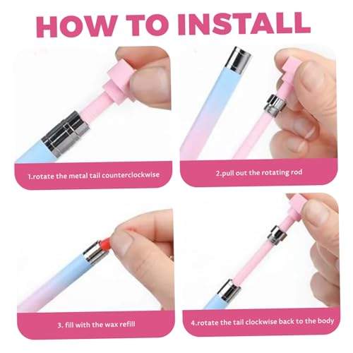 Bolígrafo de cera automático recargable Jorzer para pintura de diamantes y uñas 7