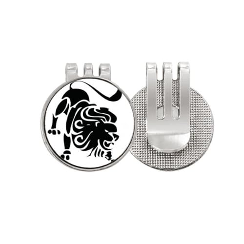 Marqueur de balle de golf en émail Lion au design astrologique raffiné