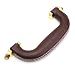 Produktbild Cheng L Gitarre Musical Box Gepäck Toolbox Trolley Instrument Kasten Brown Ledergriff Gitarrenteile (Farbe : Gold)