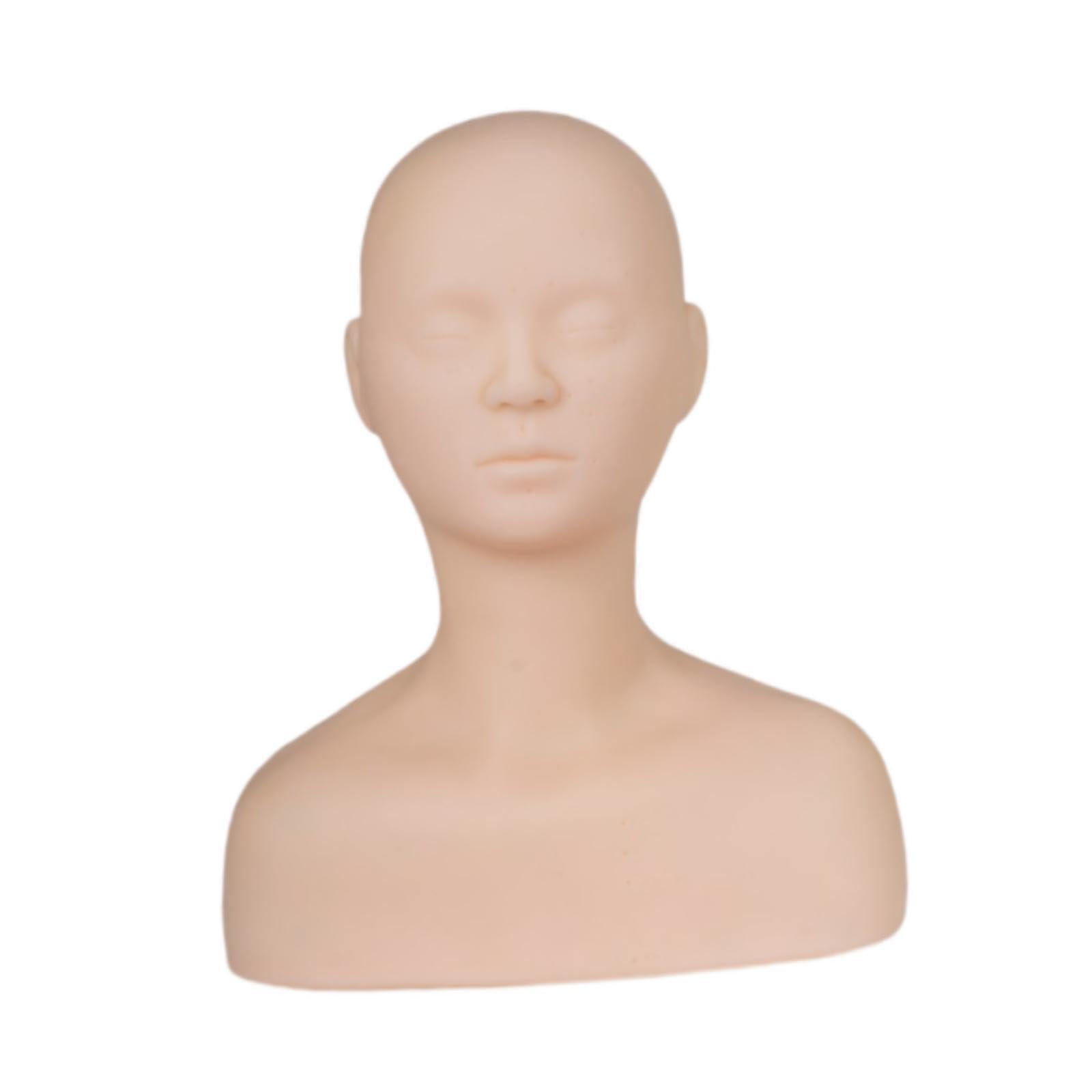 Cabeza de maniquí de práctica ideal para perfeccionar automaquillaje en casa