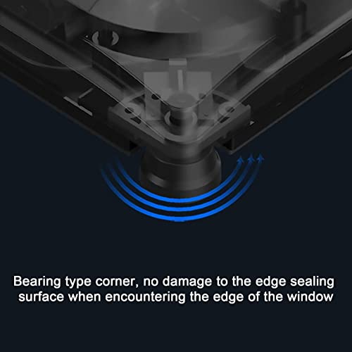 Robotic Window Cleaner with 40ml Tank, Electric Window Cleaning Robot, Auto Water Spray, Voice Output, Remote Control, for Glass, Tile, Mirrors - Image 5