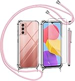 【Handykette Kompatibel mit für Samsung Galaxy M13】 Die gesamte Clear Kante und Rückseite zeigt perfekt das originale Design des Kompatibel mit für Samsung Galaxy M13. Dieses Accessoire sieht nicht nur stylisch aus, sondern hilft dir im Alltag gleichzeitig die Hände frei aber dein Smartphone griffbereit zu haben.